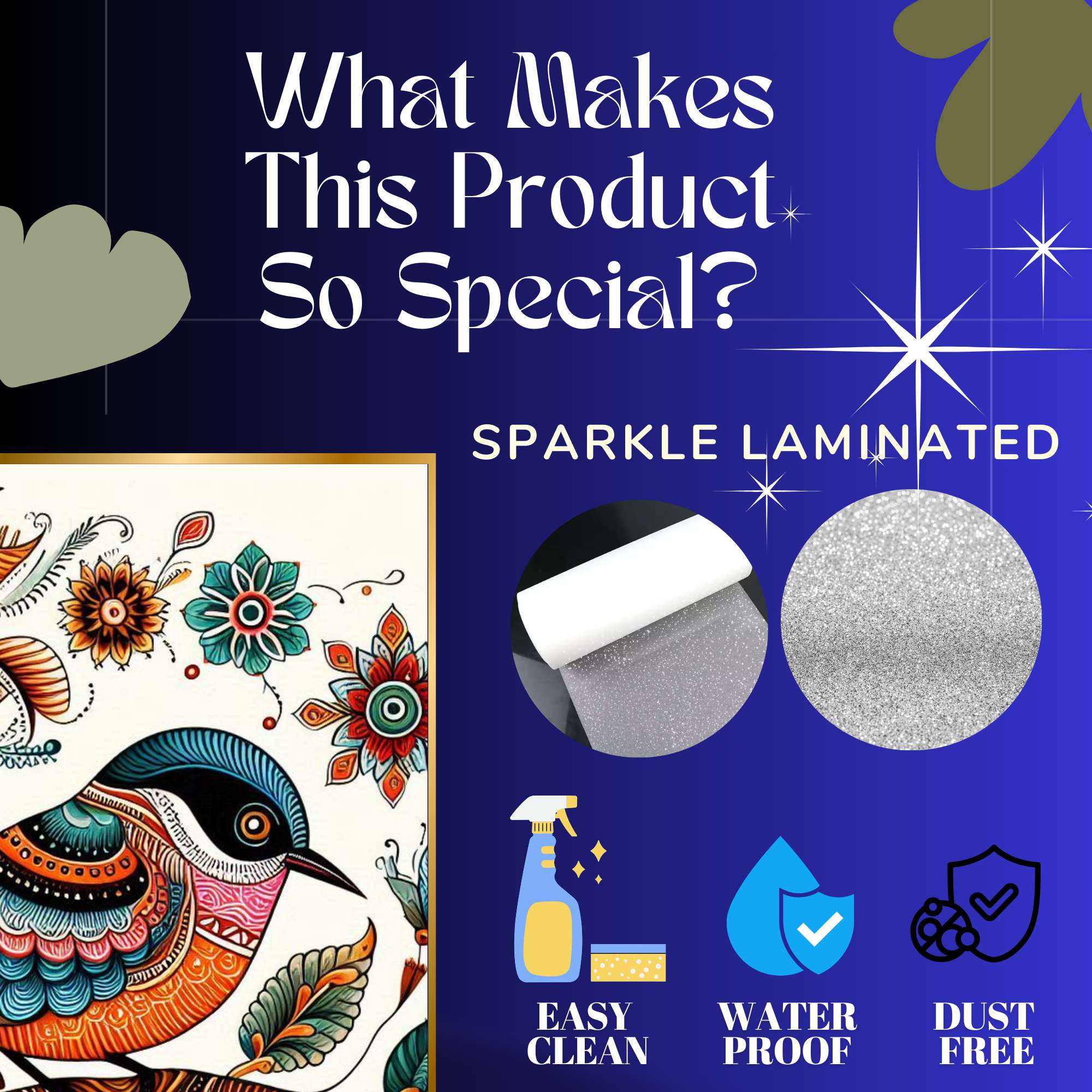 Set of Four Wall Paintings for Wall Dacoration Golden Framed Wall Paintings for Living Room & Bedroom Wall Art for Home Decoration & Office Wall Décor (13x10 inch CH-GD4-7) - Image 4